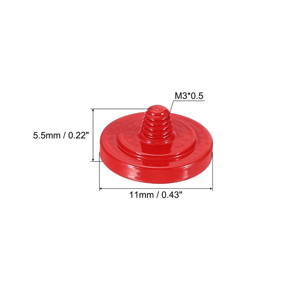 4PCS Soft Shutter Release Button Copper Camera Shutter Button Concave Red