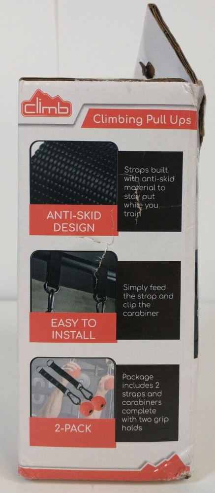 Climb brand - Climbing Pull Ups - 2-Pack - Anti-Skid straps