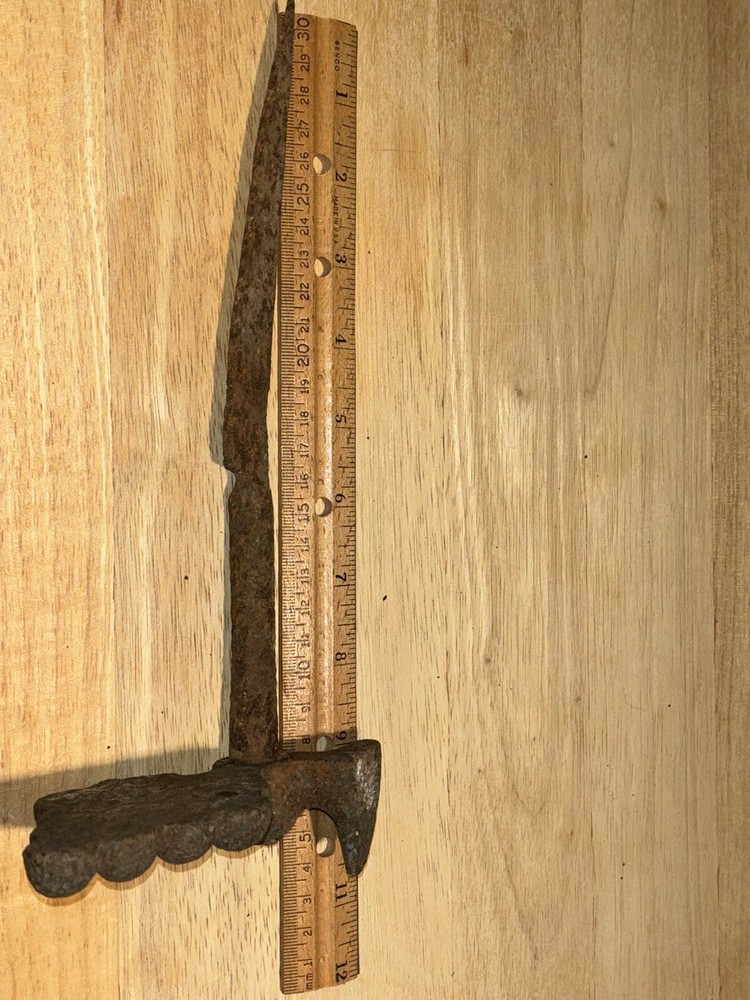 Antique Iron Grape Pattern Shutter Dog, Vineyard or Garden Spike