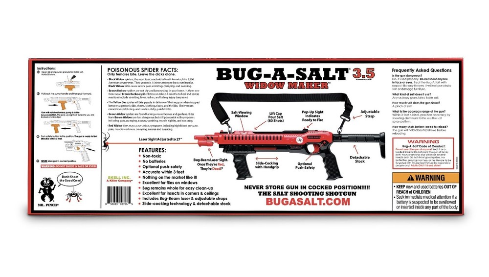 BUG-A-SALT Widow Maker 3.5 Fully Loaded with Bug-Beam Laser Sight Front Grip