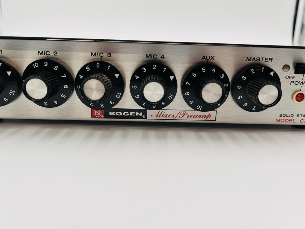 Bogen Mixer Preamp Solid State CAM Model Lear Siegler A55 Power Up UNTESTED VTG