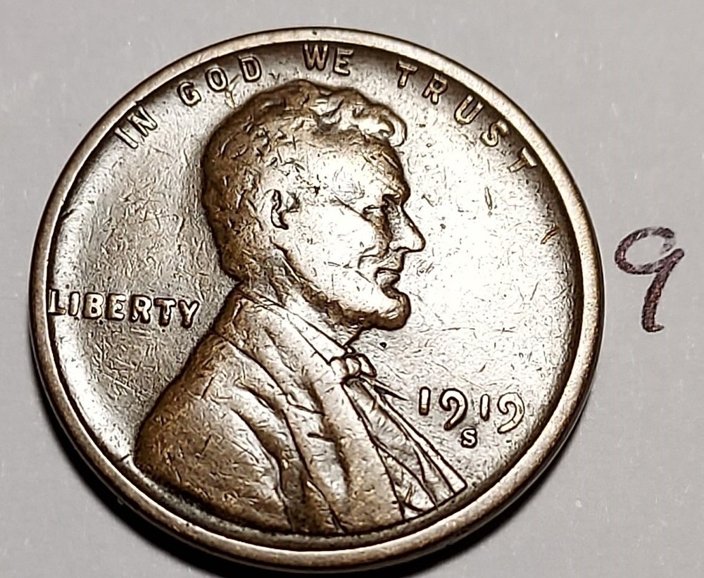 1919-S Lincoln Wheat Cent #9