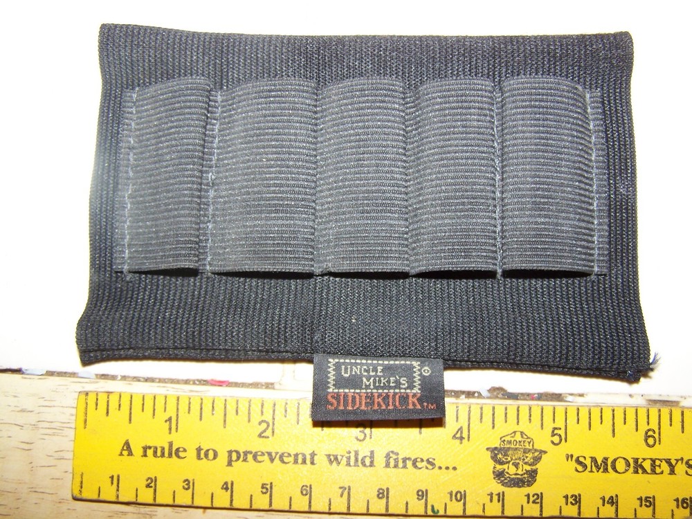 UNCLE MIKE’S Buttstock Shell Holder For Shotguns 5 Round Black