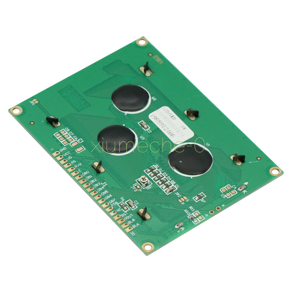 5V 12864 LCD Display Module 128x64 Dots Graphic Matrix Yellow green Backlight