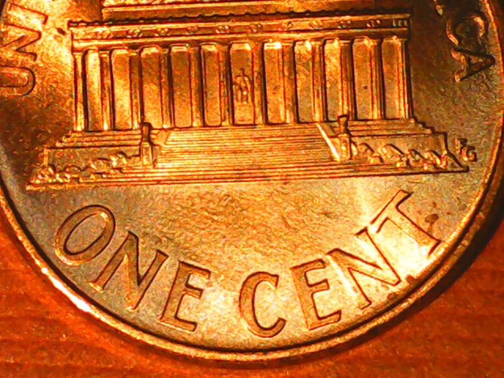 1995 Penny Die Crack, Die Chips Obverse