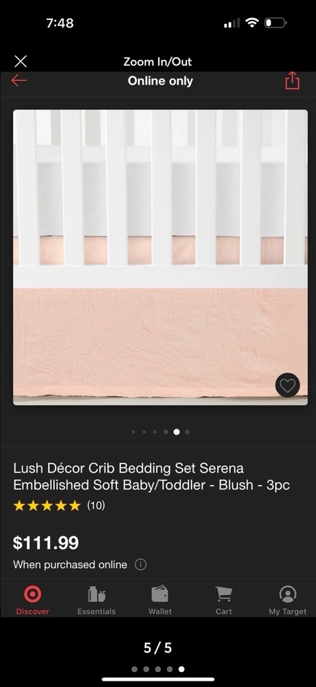 Baby Crib 3 Piece Set