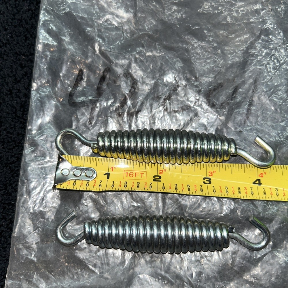 2 Pack Kickstand Spring, OEM 42-001 Replacement, Motorcycle 2PCS-Silver