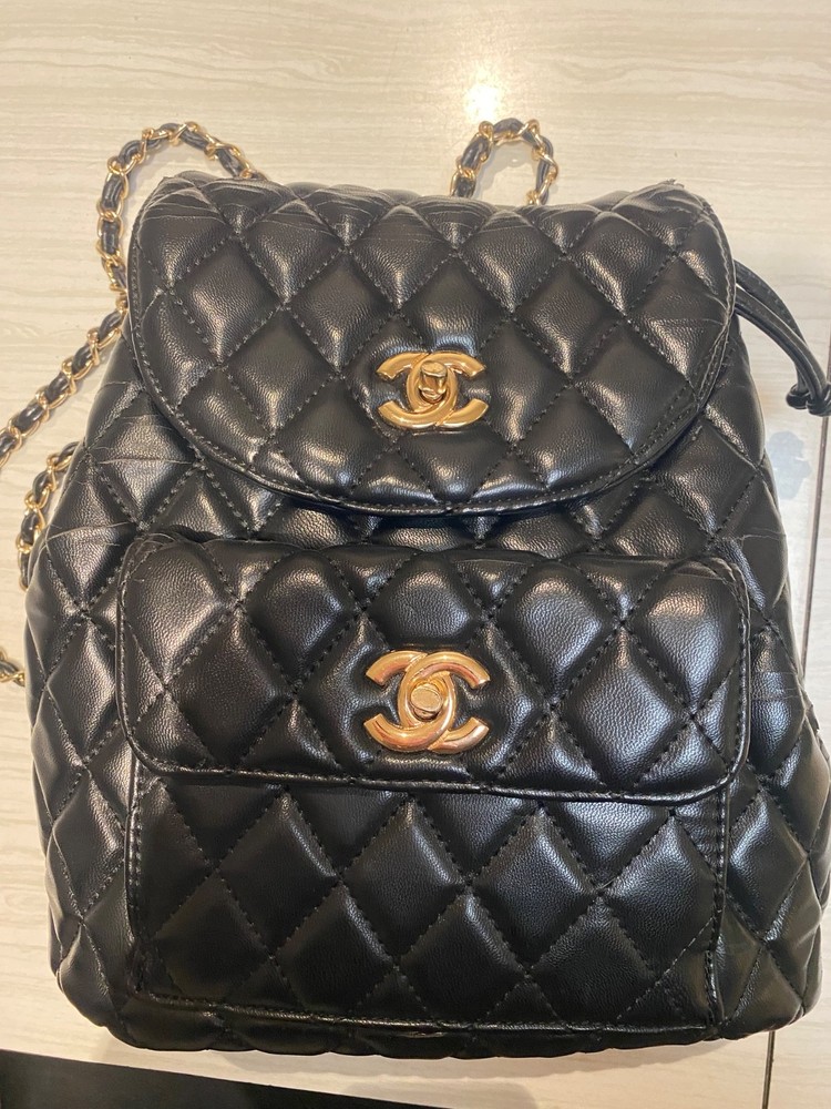 Authentic CHANEL Duma Black Backpack