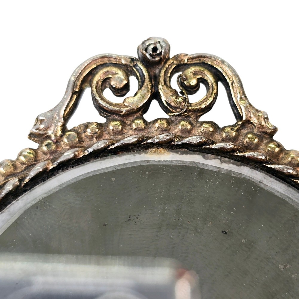 Double Sided Mirror, Antique Miniature Hand Mirror
