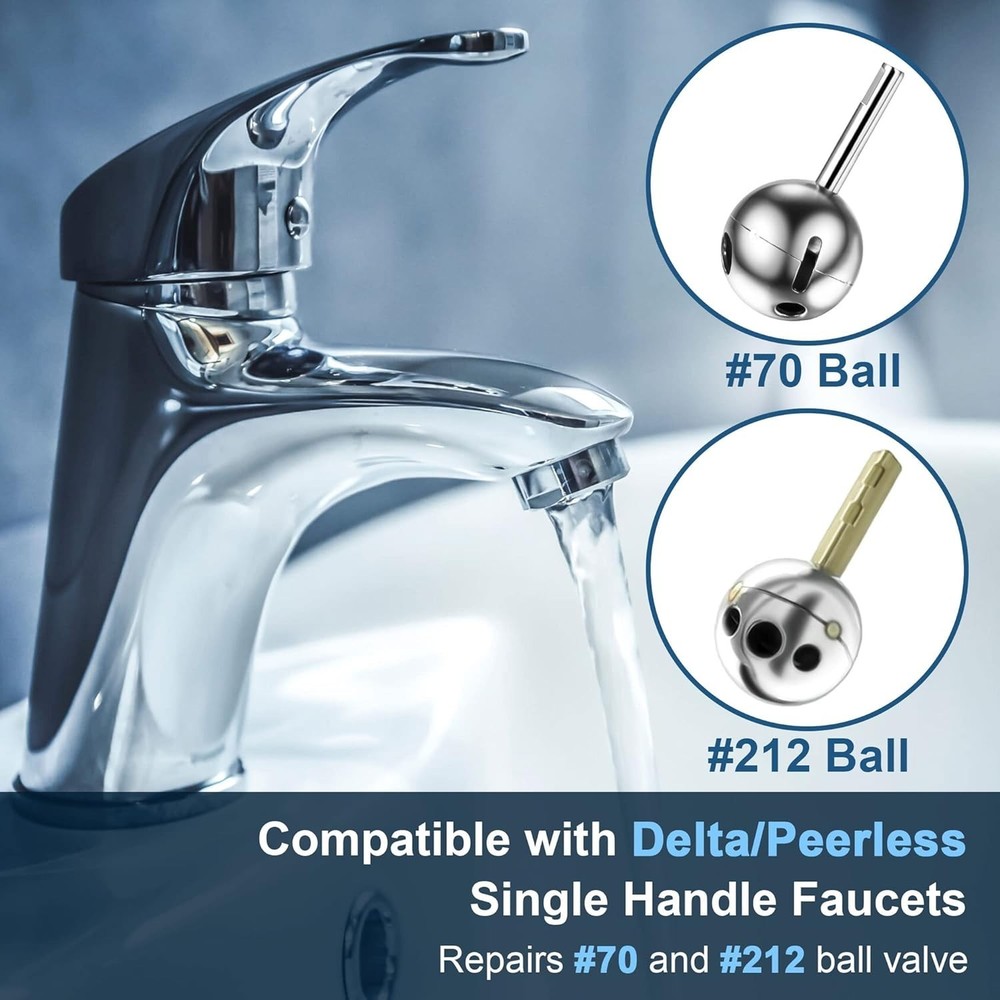Durable 2-Pack Faucet Repair Kit for Delta/Peerless - Easy Leak Fixing Solution