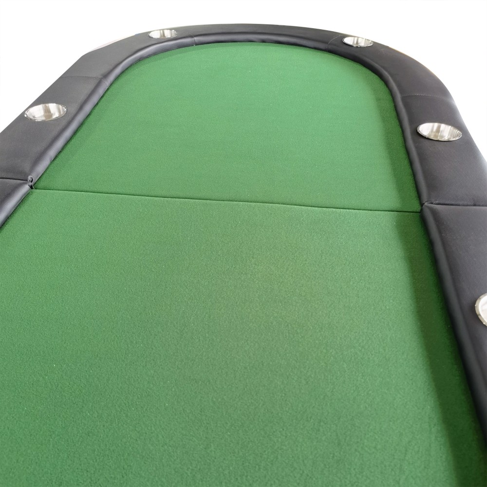 73-inch Foldable Poker Table with Cup Holder