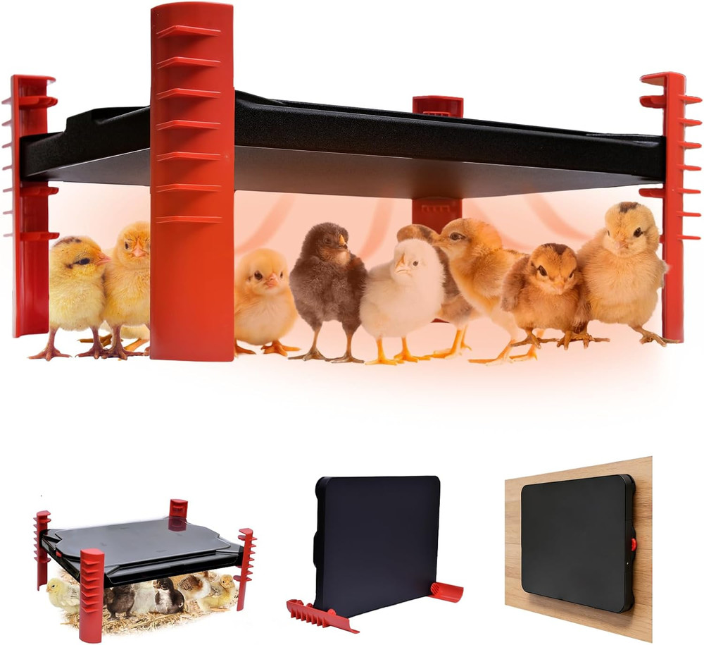 Smart Chicken Brooder Heater - 16''x12'' Brooder Plate for Chicks, 200W Chick He