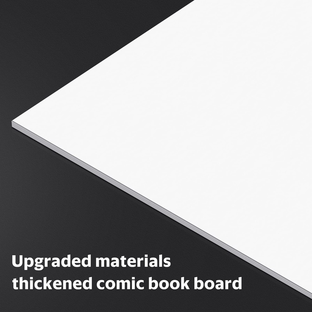 100 Comic Book Boards,Current Size Comic Book Boards, Acid-Free Comic Backing...