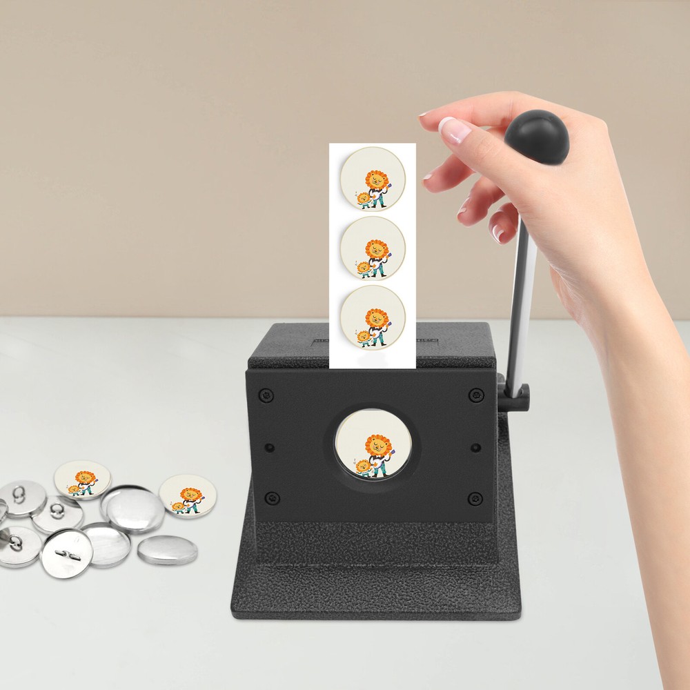 Round Manual Punch Die Cutter Special Die Cutter Button Maker Cutting Machine