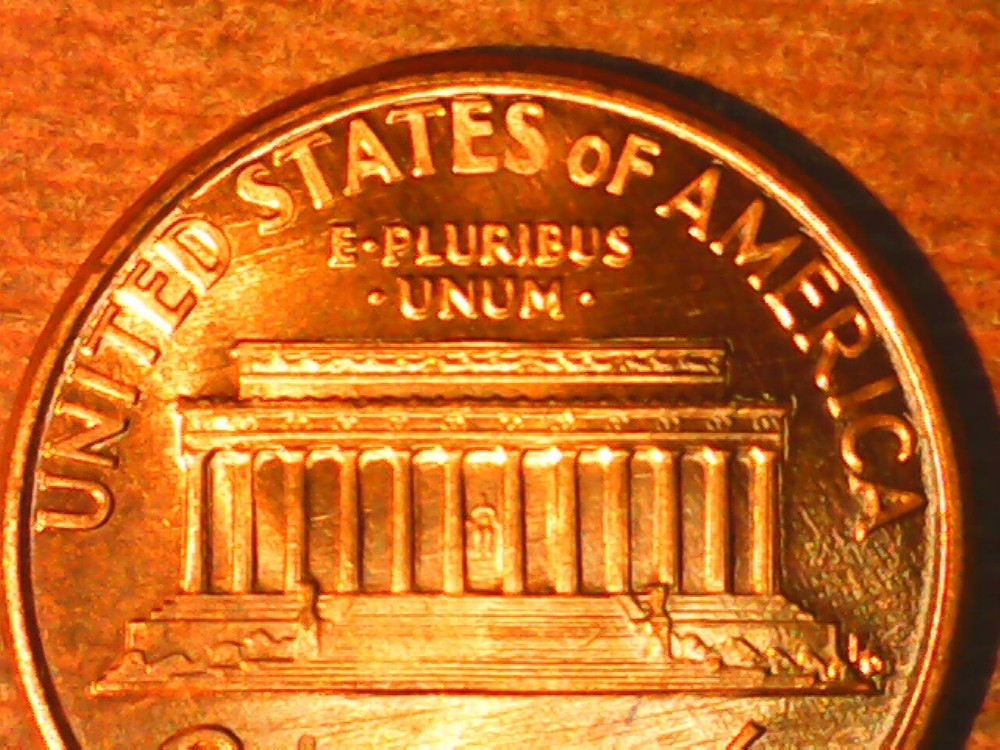 1990 Penny Die Crack Reverse