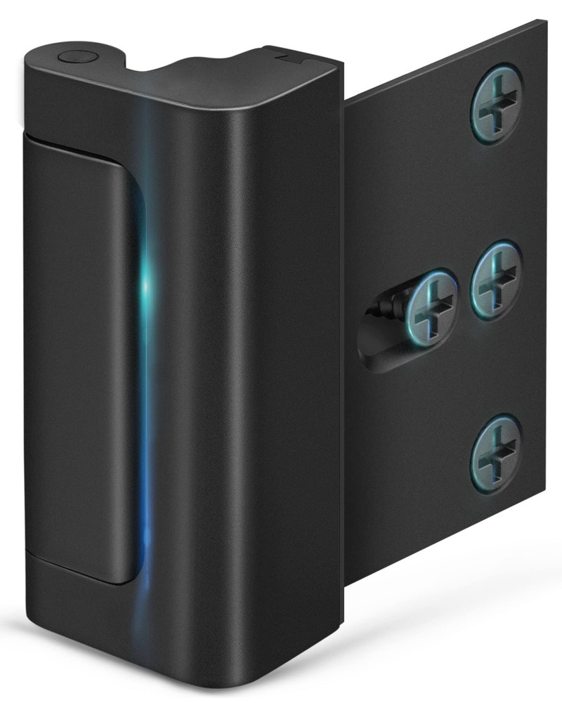 Home Security Door Reinforcement Lock - Child Proof High Black