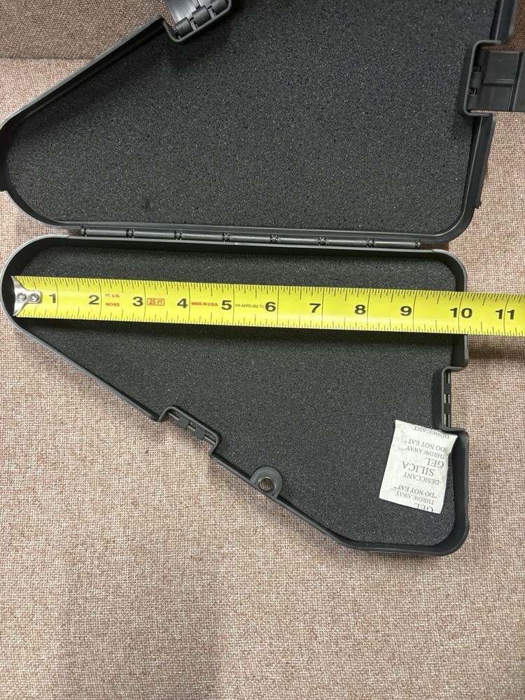 Triangle Hard Pistol Case For Sub Compact Small Frame Foam Lockable New