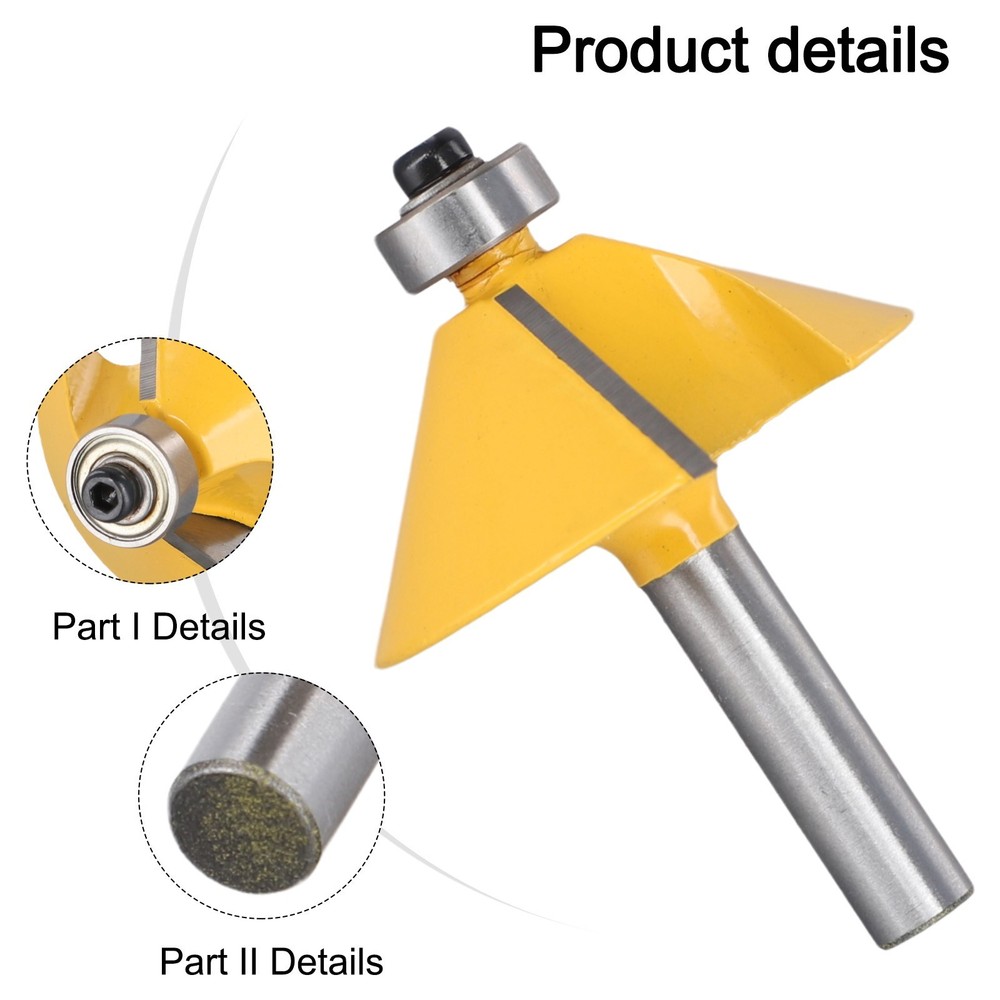 End Mill Edging Router Bits Carbide Tipped Chamfer & Bevel Cutting Tools