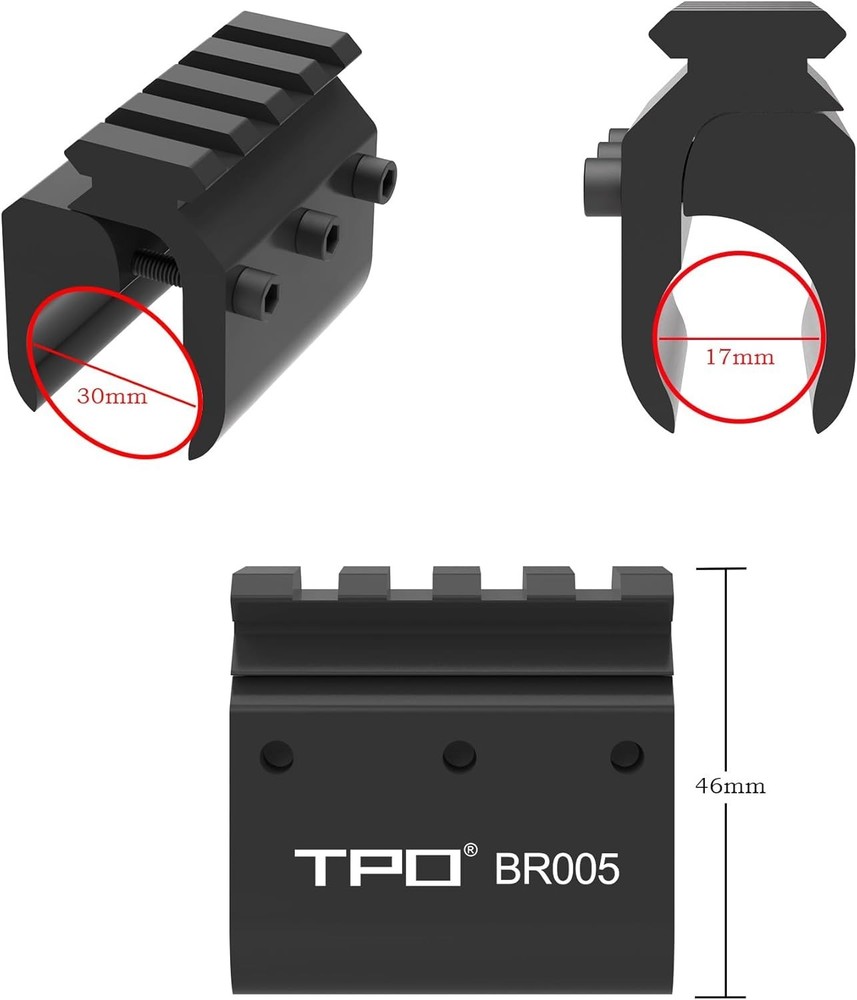 Barrel Mount with Picatinny Rail for Laser Flashlight