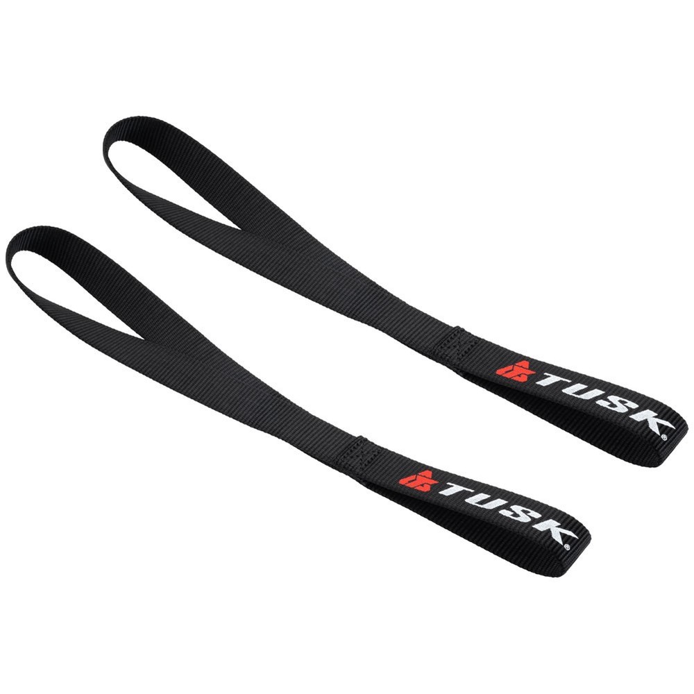 Tusk Soft Hook Tie-Down Extension Straps 16" Black
