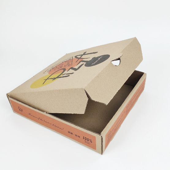 100x Take Out Container 10'' x 10'' Pizza Corrugated Kraft Keeps Pizza Fresh Box