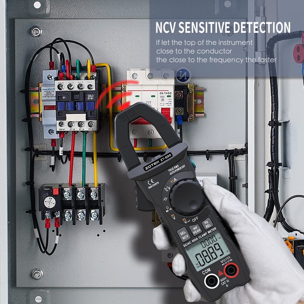 Clamp Multimeter DC T-RMS 6000 Counts Meter Tester Digital Voltmeter Diode Meter