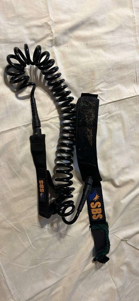 SBS Raystreak Paddleboard Coil SUP Leash & Deck Rigging Surfing Accessory Set