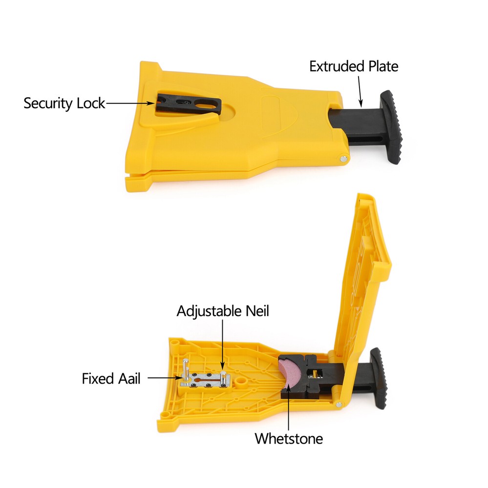 14-20" Chainsaw Teeth Sharpener Saw Chain Blade Fast Sharpening Stone System B9
