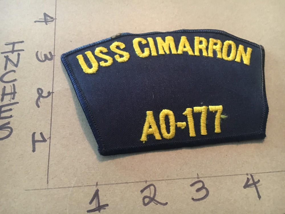 US Navy USS Cimarron AO-177 Hat Patch 5/20/25