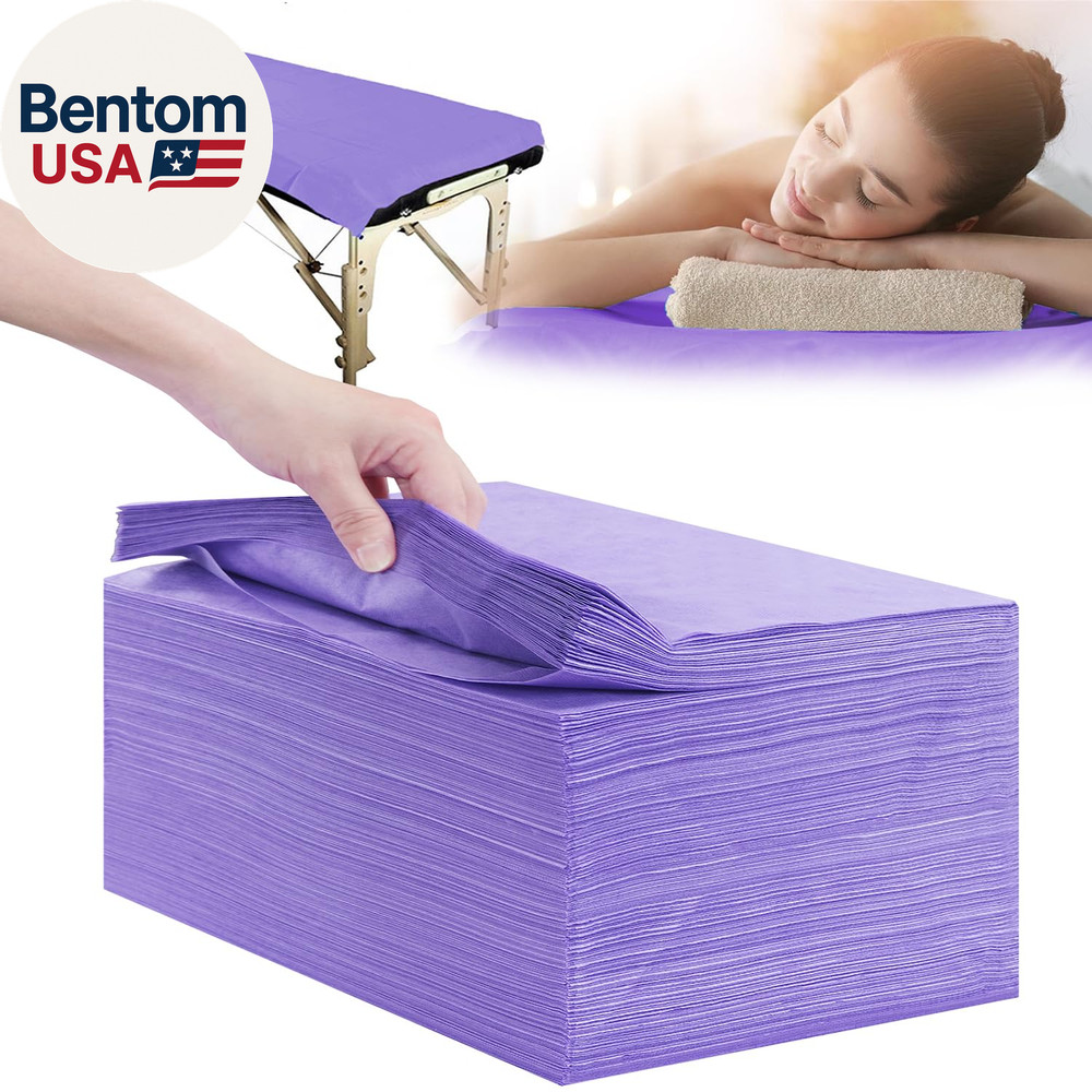 Disposable Bed Sheets 100 Pcs 31" X 71" Massage Table Sheets Non Woven Fabric SP