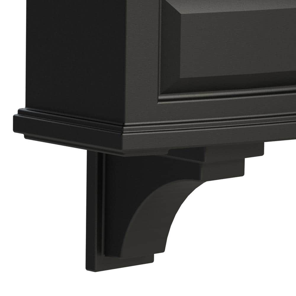 Nantucket Black Polyethylene Decorative Corbel