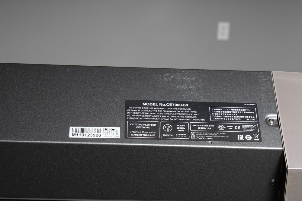 Graphtec CE7000-60 Roll Feed Cutting Plotter With Power Cable and USB Cable