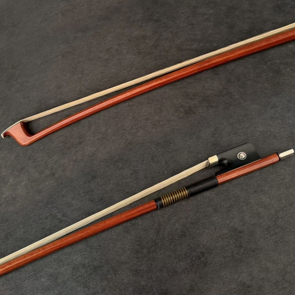 Master Pernambuco Octagonal Cello 4/4 Bow Ebony Parisan eye Frog Fast Nickle 80g