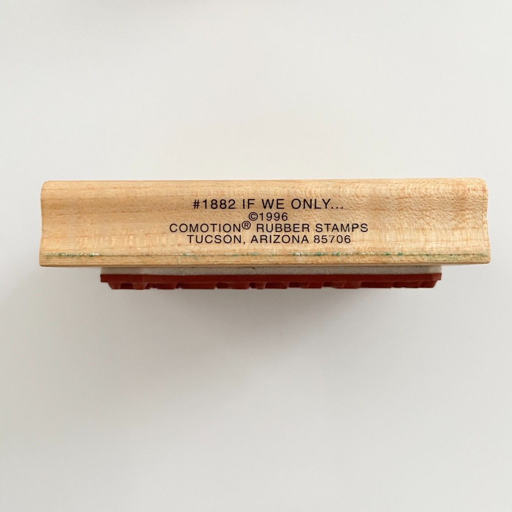 Comotion 'If We Only Look Down' Rubber Stamp 1882