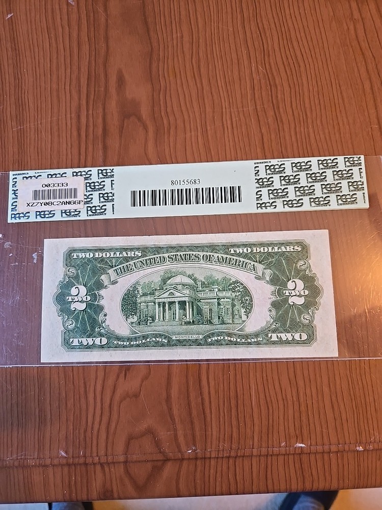 1928G Two Dollar Note Red Series High Grade 66 PPQ