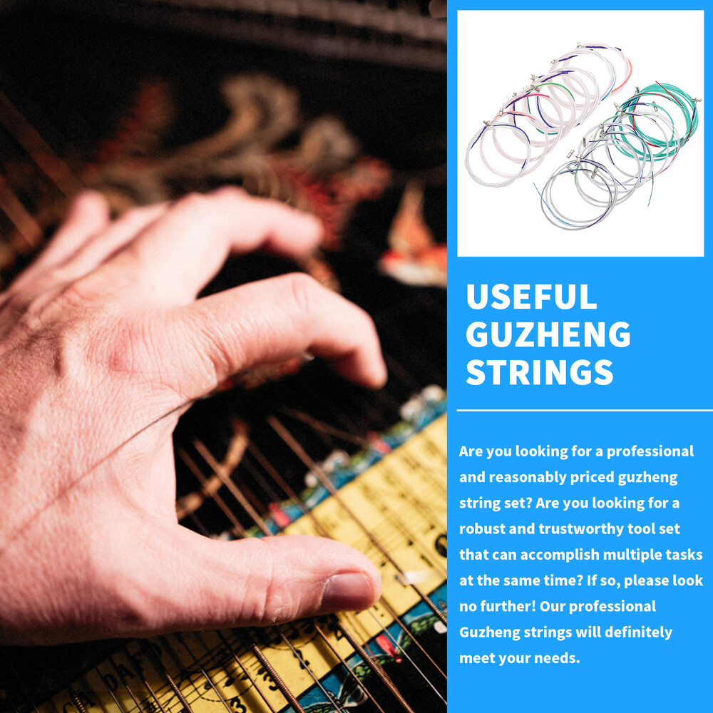 21PCS Delicate Strings Full General Guzheng Strings 1-21 Strings for Show Home