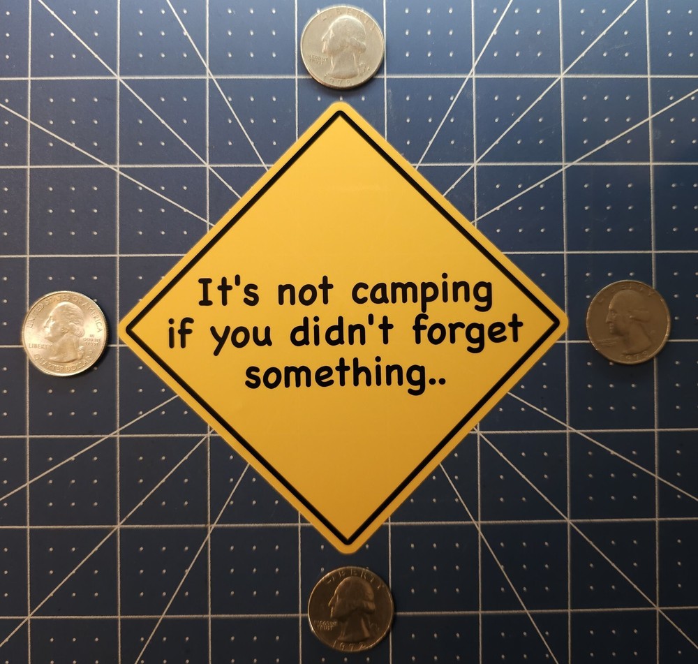Funny Camping Sticker