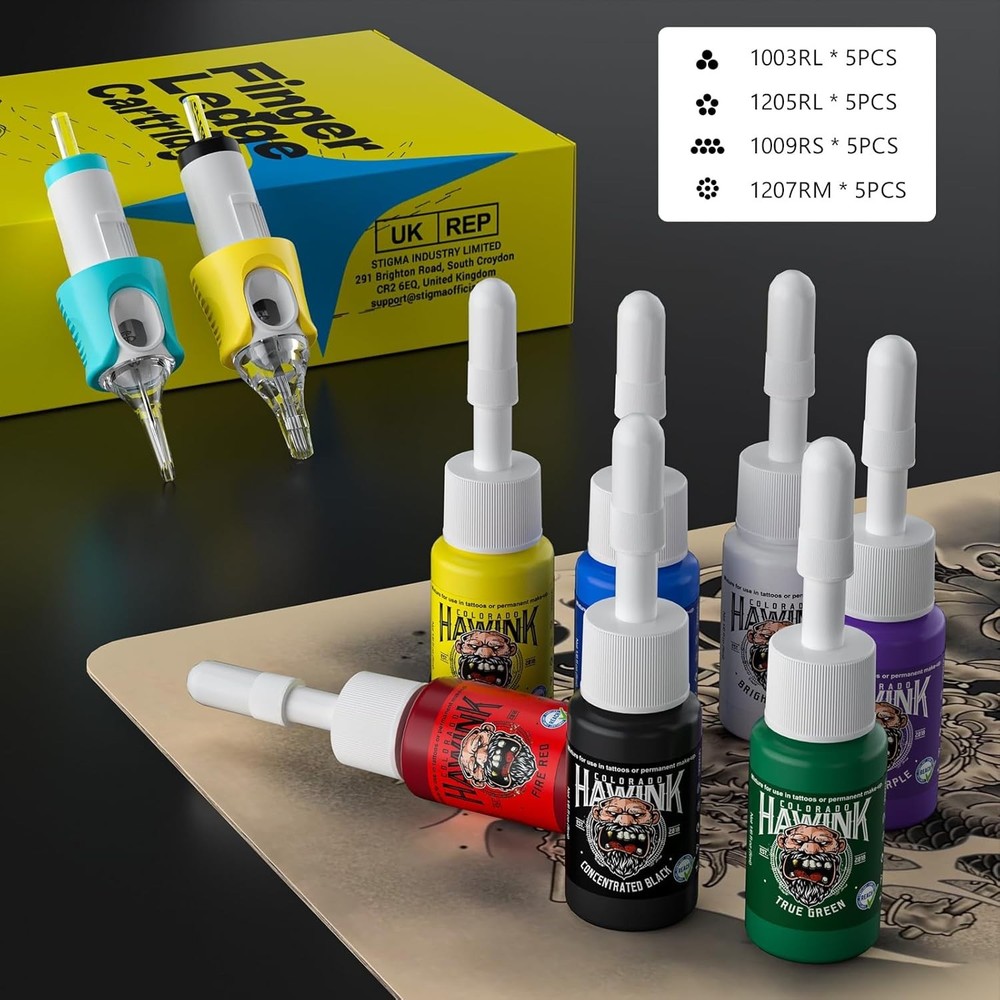 Wireless Tattoo Kit Complete for Beginners Pen Machine with Power Supply Needles