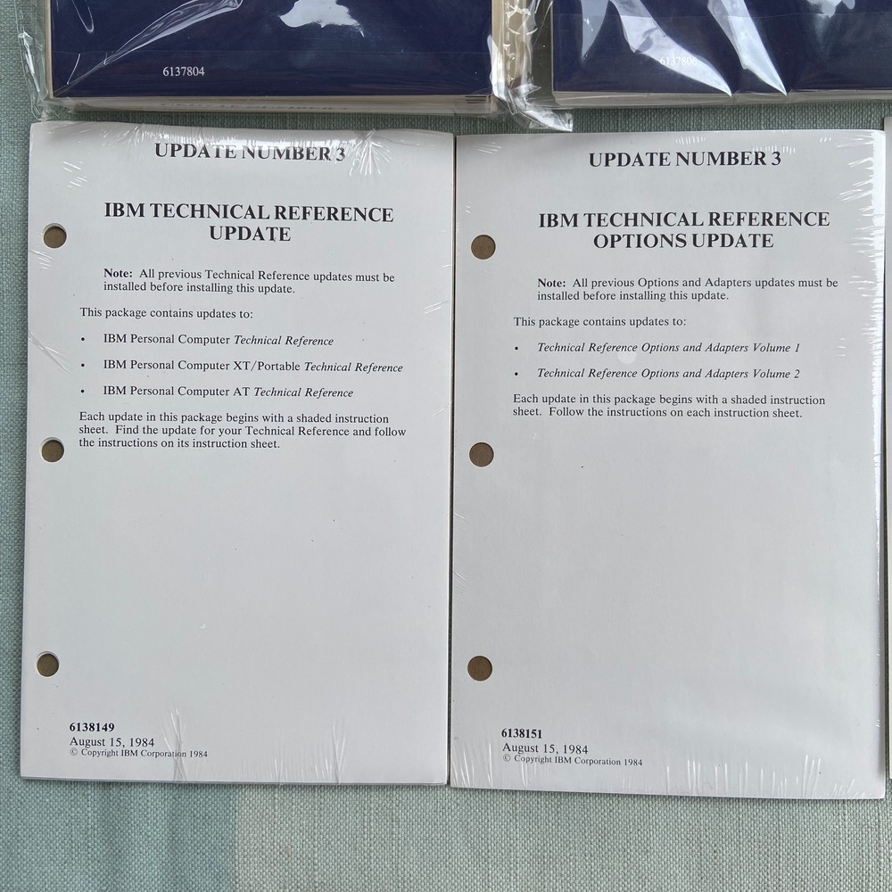 IBM PC Hardware Reference Library Technical Reference Options Adapters Vol 1 & 2