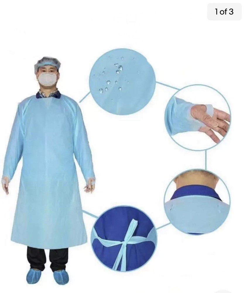 FDA APPROVED Level 3 Certified 15 Pack Waterproof Isolation Gown