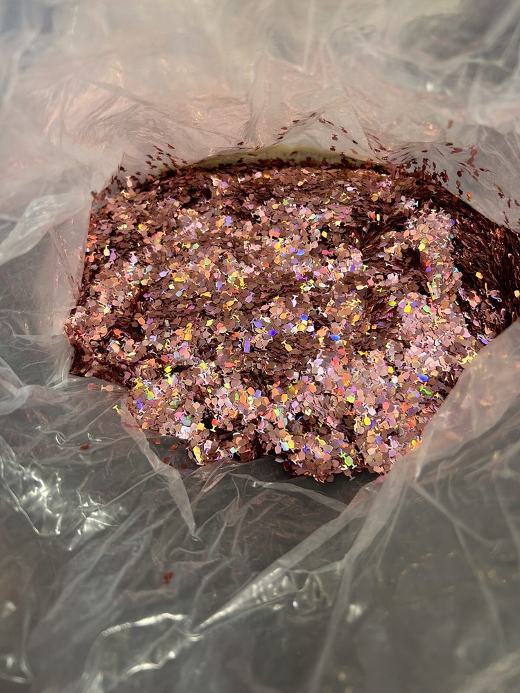 Bulk holographic Pink wine glass glitter