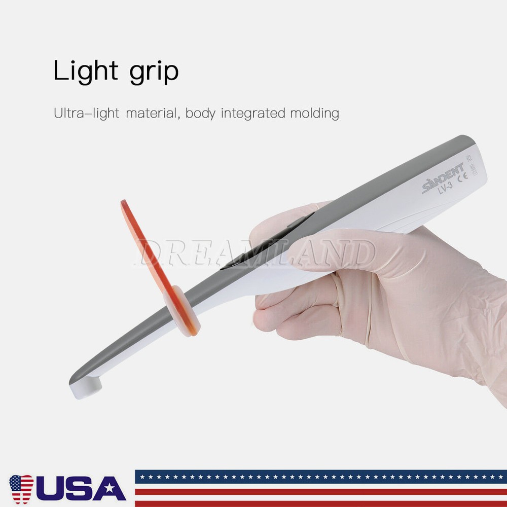 Dental LED Light Cure Lamp Cordless 3Second Fast Curing Light 2 Modes 3SEC USA