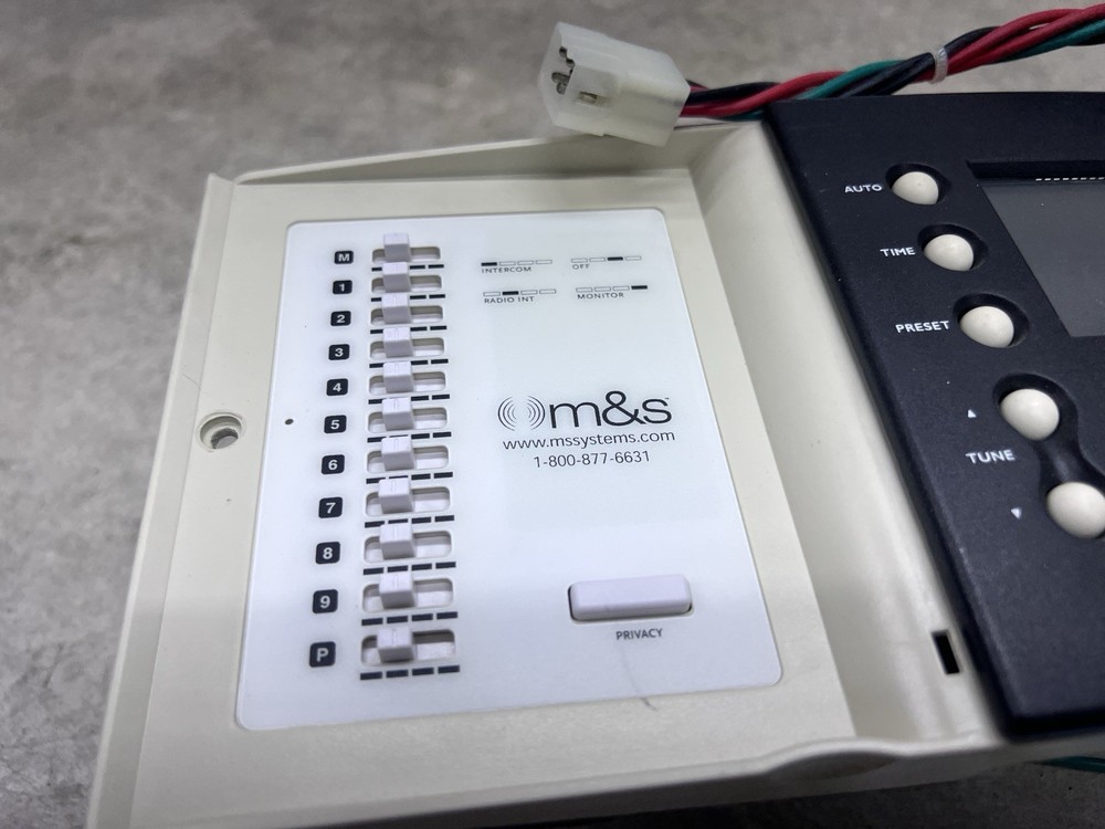 M & S Intercom System Master Unit DMC1 Or DMC3-4 Preowned Untested Missing Parts