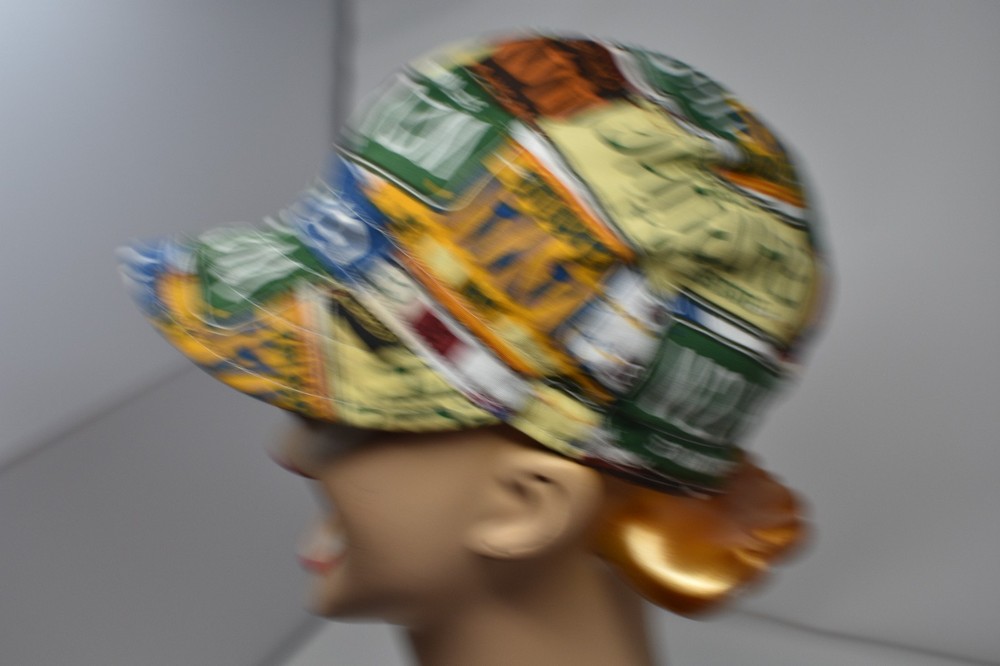 Handmade Welder’s Cap License Plate Patchwork Cotton Welding Helmet Cap