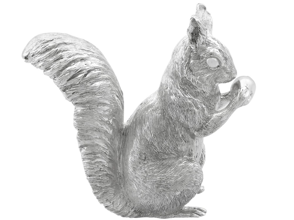 Sterling Silver Model of a Squirrel