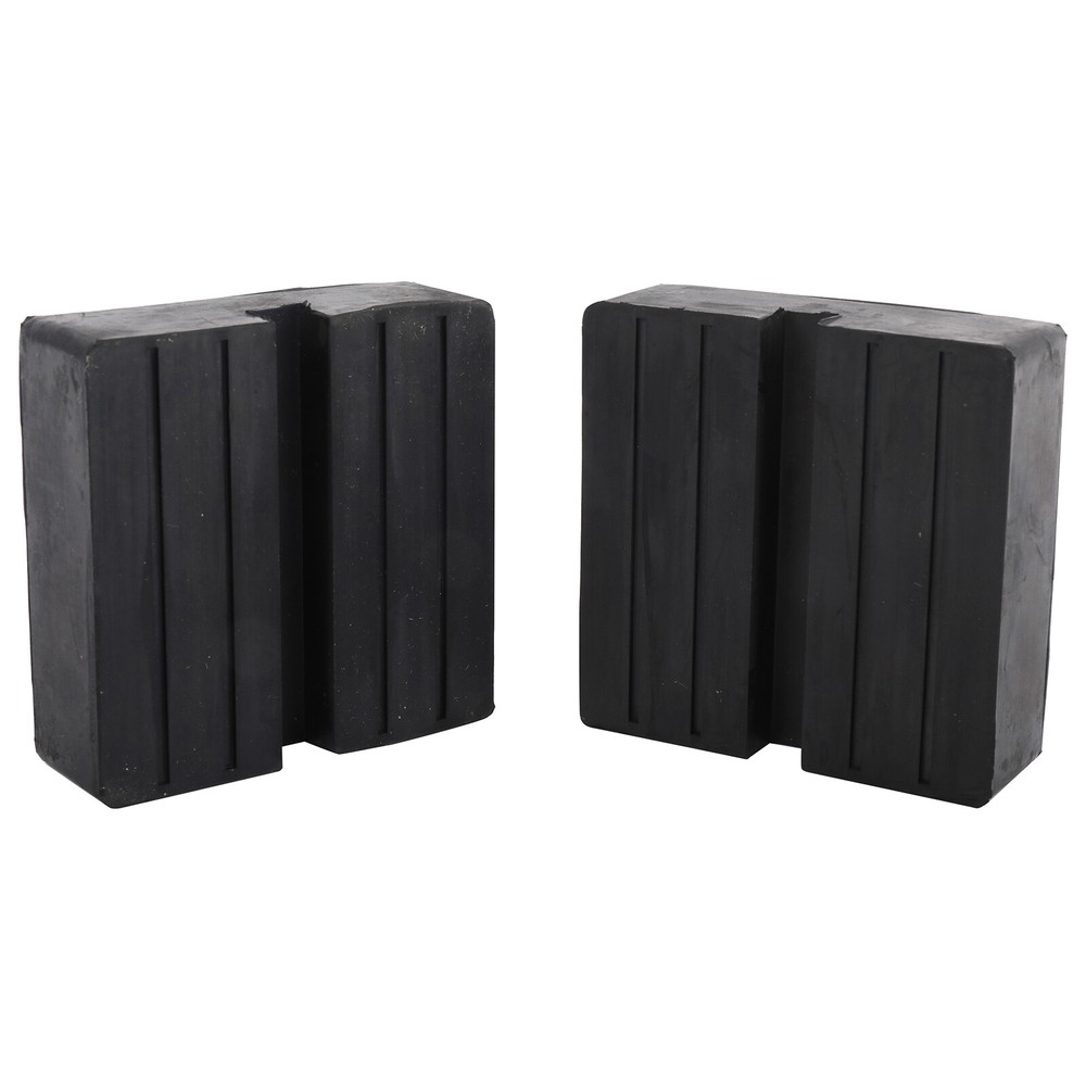 4 Pack 4 TON Square Rubber Jack Pad Adapter Pinch Weld Side Frame Rail Protector