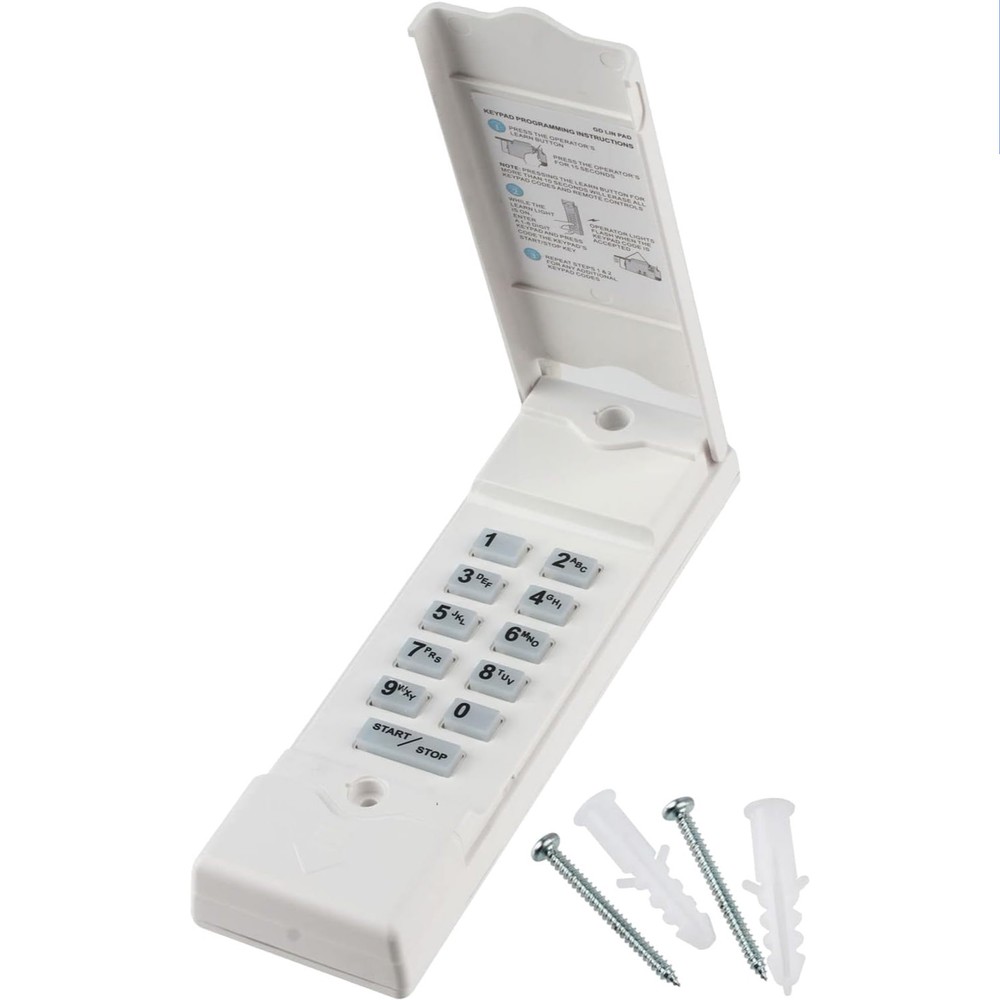 Linear Garage Door Remote Keypad - Ergonomic, Lightweight & Easy to Program