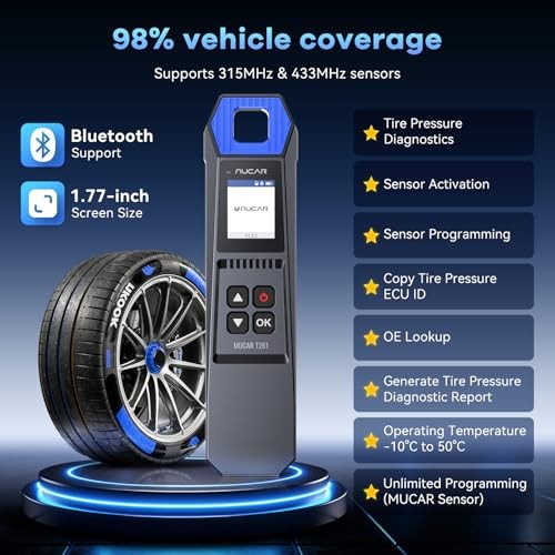 TPMS Programming Tool, T261 TPMS Relearn Tool, Activate/Relearn TPMS Sensors,