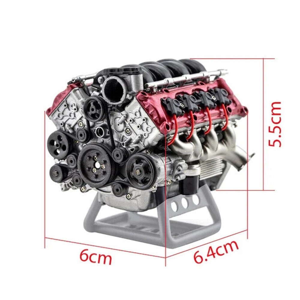 V8 Combustion Engine Model Building Kits Internal DIY Hobby For Adults