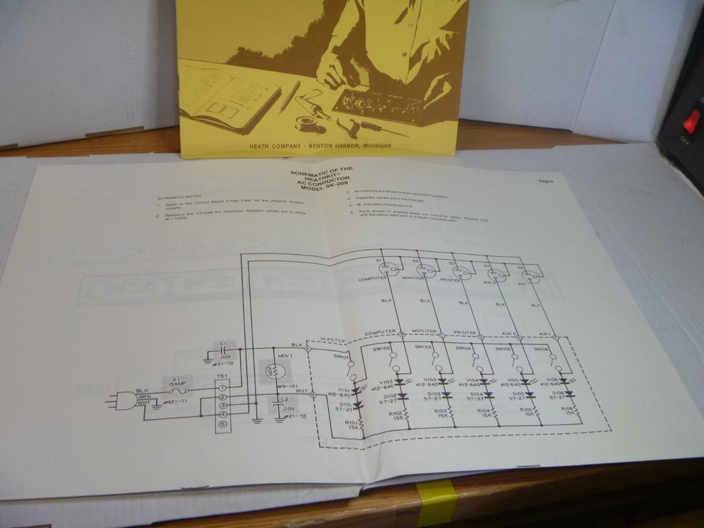 Heathkit Model SK-209 AC Conductor Power Control Switch Manual